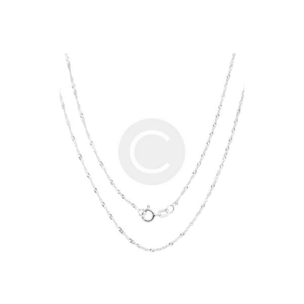 Pori Italian Sterling Silver Diamond-cut Necklace